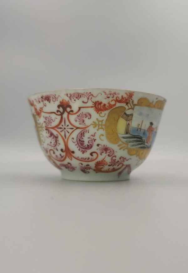 A rare Chinese export porcelain cup and saucer, Yongzheng period (1722-1735) - Afbeelding 4